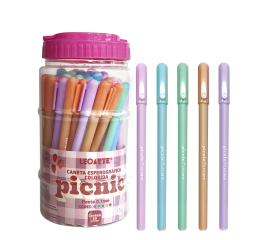 CANETA ESFER.PICNIC 0.7 COLORIDA POTE C/50 97972